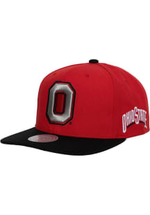 Mitchell and Ness Ohio State Buckeyes Red Team Origins Mens Snapback Hat