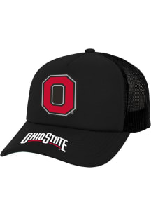 Mitchell and Ness Ohio State Buckeyes Team Origins Trucker Adjustable Hat - Black