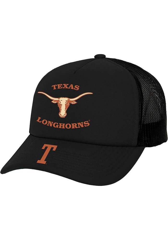 Mitchell and Ness Texas Longhorns BLACK Team Origins Trucker