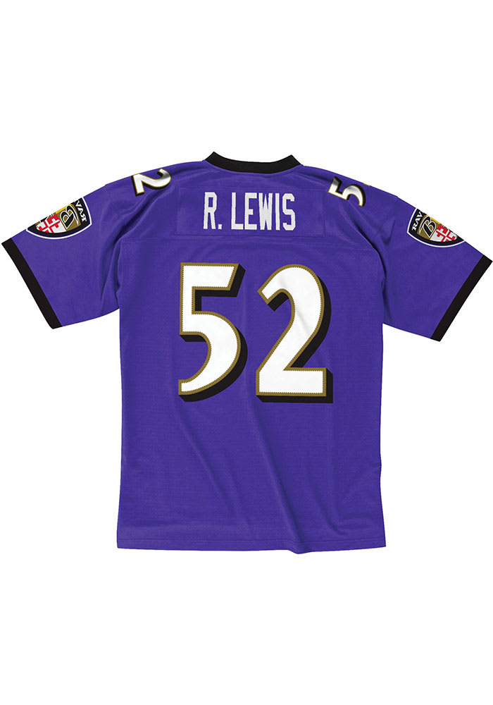 Men's Mitchell & Ness Ray Lewis Purple Baltimore Ravens 2000