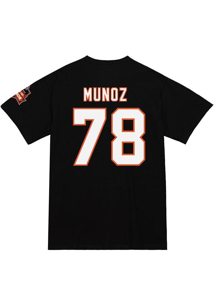 Anthony Munoz Cincinnati Bengals BLACK NAME AND NUMBER Short