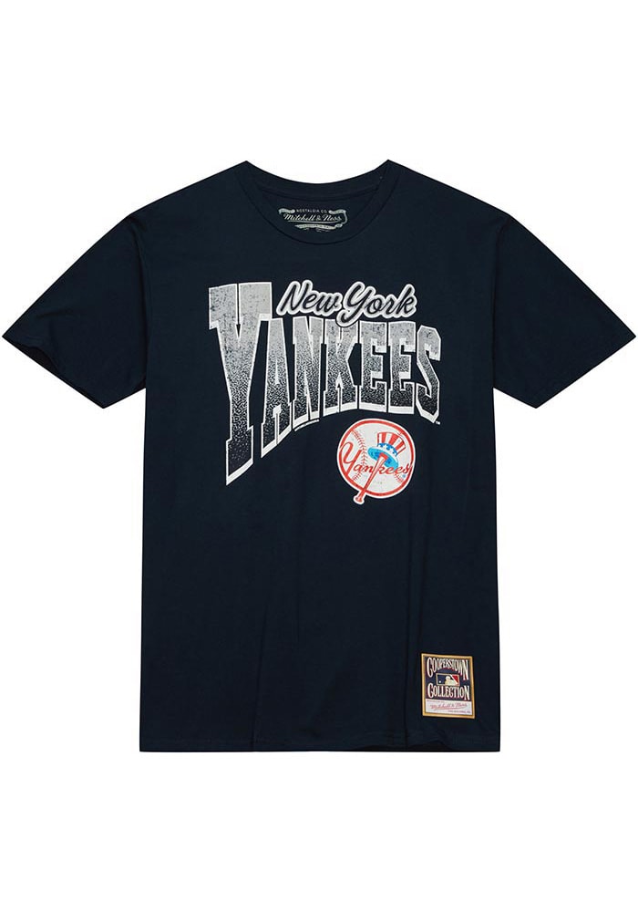 NY YANKEES GRIT SCRUM TEE - NAVY