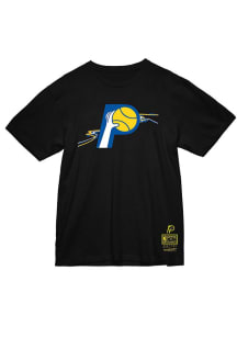 Mitchell and Ness Indiana Pacers Black Swifter Short Sleeve T Shirt