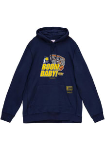 Mitchell and Ness Indiana Pacers Mens Navy Blue Boom Baby Fashion Hood
