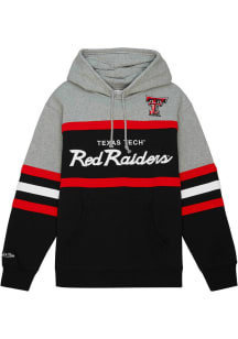 Mitchell and Ness Texas Tech Red Raiders Mens Black Head Coach Hoodie Fashion Hood