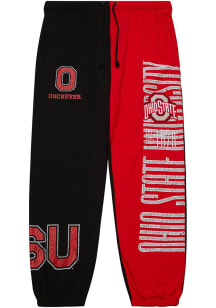 Mitchell and Ness Ohio State Buckeyes Mens Red Fleece Sweatpants