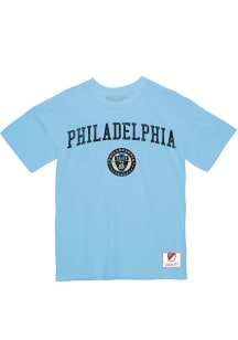 Mitchell and Ness Philadelphia Union Light Blue City Pride Short Sleeve T Shirt