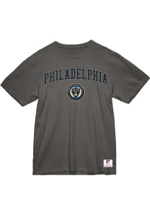 Mitchell and Ness Philadelphia Union Grey City Pride Short Sleeve T Shirt
