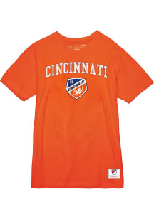 Mitchell and Ness FC Cincinnati Orange City Pride Short Sleeve T Shirt