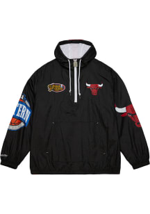 Mitchell and Ness Chicago Bulls Mens Black OG Anorak Pullover Jackets