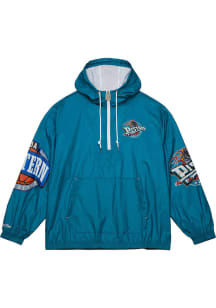 Mitchell and Ness Detroit Pistons Mens Teal OG Anorak Pullover Jackets