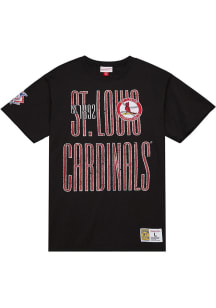 Mitchell and Ness St Louis Cardinals Black OG 2.0 Short Sleeve Fashion T Shirt