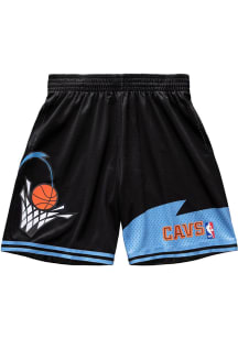 Mitchell and Ness Cleveland Cavaliers Mens Black Swingman Shorts