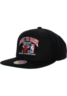 Mitchell and Ness Chicago Bulls Black 1992 Back-To-Back NBA Champs Mens Snapback Hat
