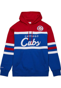 Mitchell and Ness Chicago Cubs Mens Blue Head Coach Fashion Hood