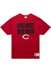 Mitchell and Ness Cincinnati Reds Red Legendary Short Sleeve Fashion T Shirt