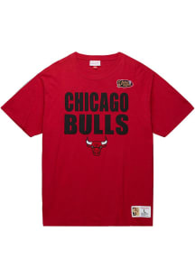 Mitchell and Ness Chicago Bulls Red Legendary Short Sleeve Fashion T Shirt