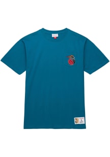 Mitchell and Ness Detroit Pistons Teal Premium Short Sleeve Fashion T Shirt