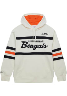 Mitchell and Ness Cincinnati Bengals Mens White Head Coach Fashion Hood