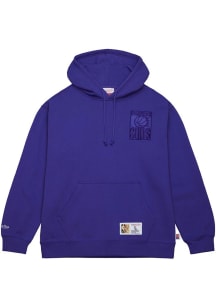 Mitchell and Ness Phoenix Suns Mens Purple Tonal Logo Long Sleeve Hoodie
