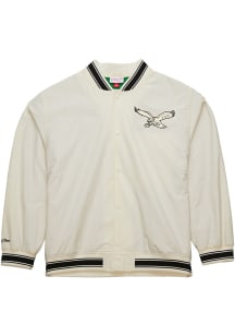 Mitchell and Ness Philadelphia Eagles Mens White Team Leader Light Weight Jacket
