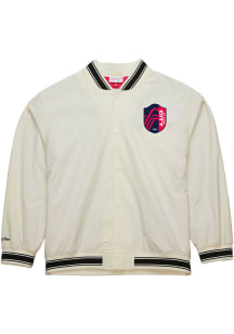 Mitchell and Ness St Louis City SC Mens White Team Leader Light Weight Jacket