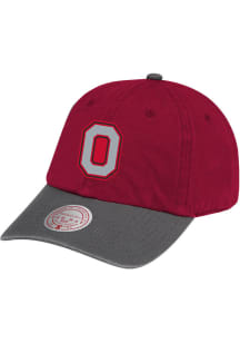 Mitchell and Ness Ohio State Buckeyes Team 2T 2.0 Dad Adjustable Hat - Red