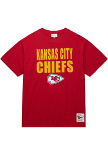 Mitchell and Ness Kansas City Chiefs Red Legendary Short Sleeve Fashion T Shirt