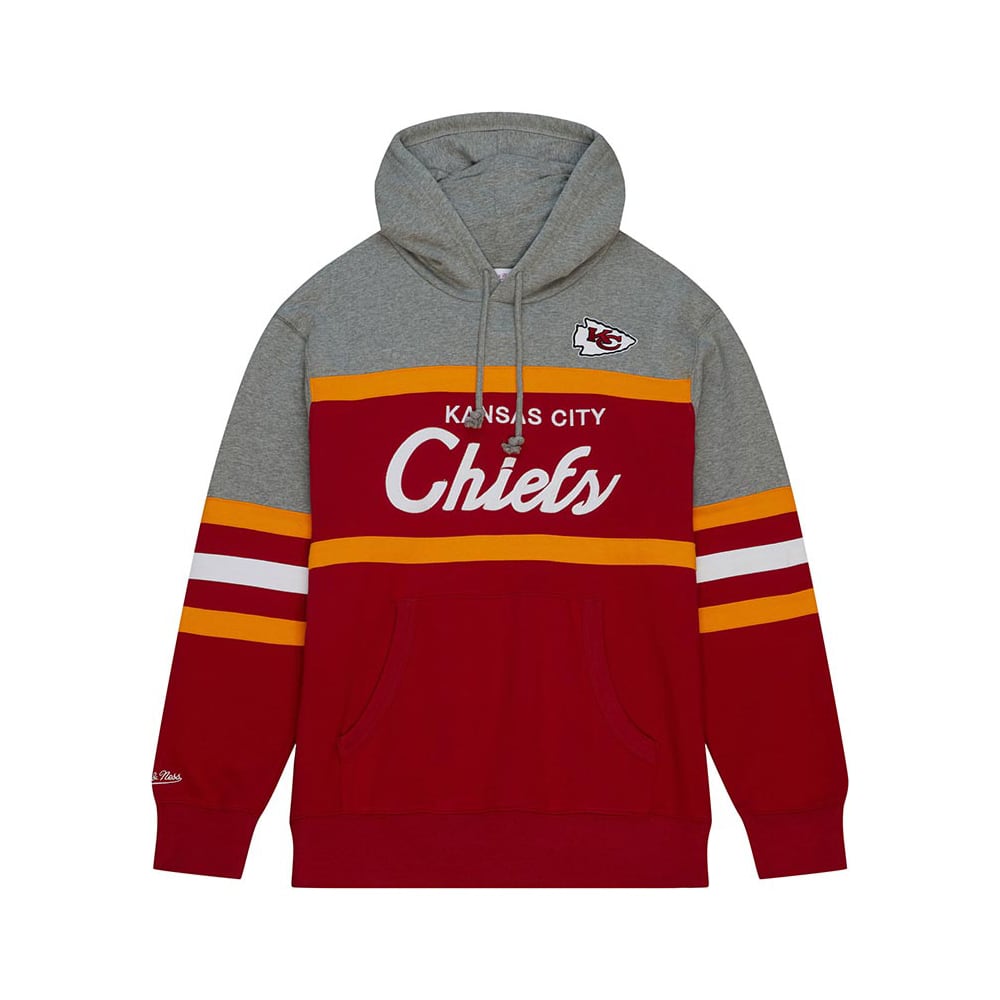 Kansas City Chiefs Mens Red Logo Big and Tall Hooded Sweatshirt