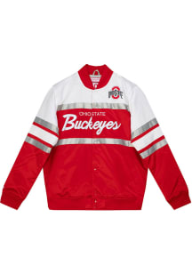 Mitchell and Ness Ohio State Buckeyes Mens Red Special Script Heavyweight Jacket