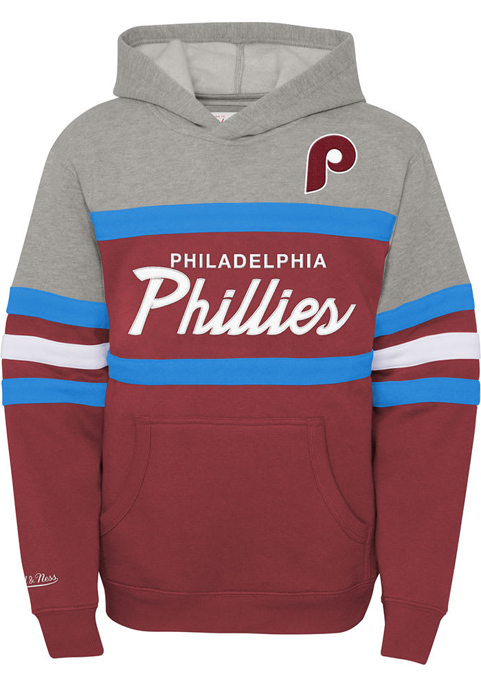 Philadelphia Phillies Mitchell and Ness Youth MAROON Head Coach