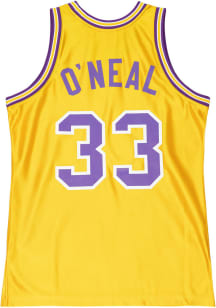 Shaquille O'Neal  Mitchell and Ness LSU Tigers Gold Home Jersey