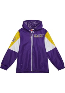Mitchell and Ness LSU Tigers Mens Purple Throw it back Light Weight Jacket