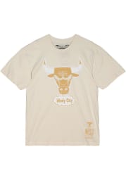 Mitchell and Ness Chicago Bulls White Sandman Short Sleeve T Shirt
