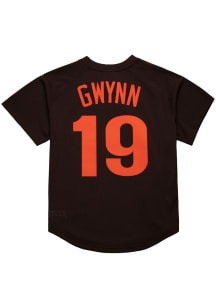 Tony Gwynn San Diego Padres Mitchell and Ness BP Pullover Cooperstown Jersey - Brown