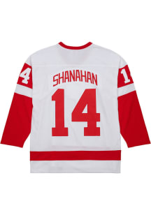 Mitchell and Ness Brendan Shanahan Detroit Red Wings Mens White Throwback Hockey Jersey