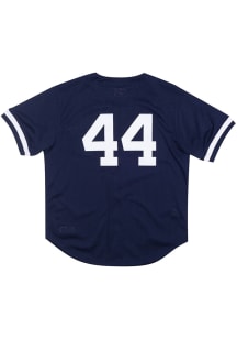 Reggie Jackson New York Yankees Mitchell and Ness Coop Cooperstown Jersey - Navy Blue