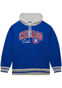 Mitchell and Ness Chicago Cubs Mens Blue Current Logo Fashion Hood