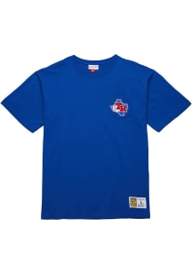 Mitchell and Ness Texas Rangers Blue Premium Pocket Short Sleeve Fashion T Shirt