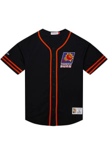 Mitchell and Ness Phoenix Suns Mens Black Vintage Logo Jersey