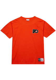 Mitchell and Ness Philadelphia Flyers Orange Premium Pocket Short Sleeve Fashion T Shirt