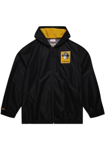 Mitchell and Ness Pittsburgh Pirates Mens Black Vintage Logo Light Weight Jacket