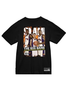 Steve Nash Phoenix Suns Black Suns SLAM Cover Short Sleeve Fashion Player T Shirt