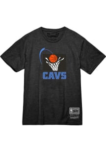 Mitchell and Ness Cleveland Cavaliers Grey MVP Short Sleeve T Shirt