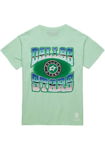 Mitchell and Ness Dallas Stars Green Stateside Pastel Short Sleeve Fashion T Shirt