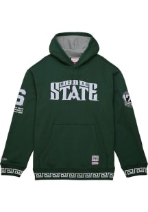 Mitchell and Ness Michigan State Spartans Mens Green 125th Anniversary of Basketball Champ EraCh..