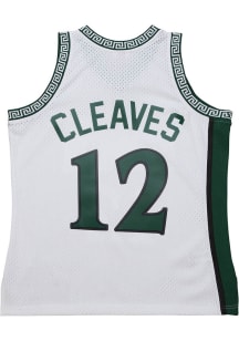 Mitchell and Ness Michigan State Spartans White 125th Anniversary of Basketball Champ Era 12 Cleaves
