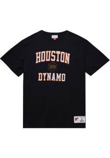 Mitchell and Ness Houston Dynamo Black Legendary Slub Short Sleeve Fashion T Shirt
