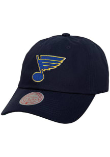 Mitchell and Ness St Louis Blues Team Ground 2.0 Dad Adjustable Hat - Blue