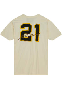 Roberto Clemente Pittsburgh Pirates White Dugout Short Sleeve Player T Shirt